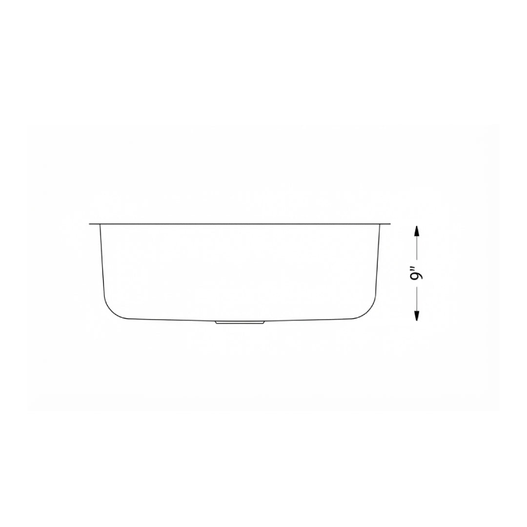 105 | 27-Inch Undermount 18-Gauge Stainless Steel Single Bowl Kitchen Sink