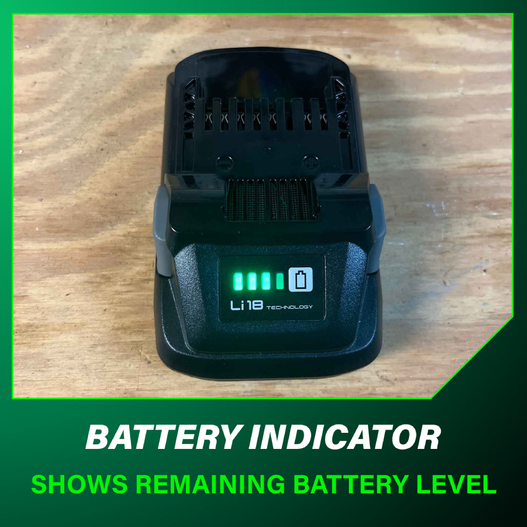 18V 4.0Ah Battery with fuel indicator