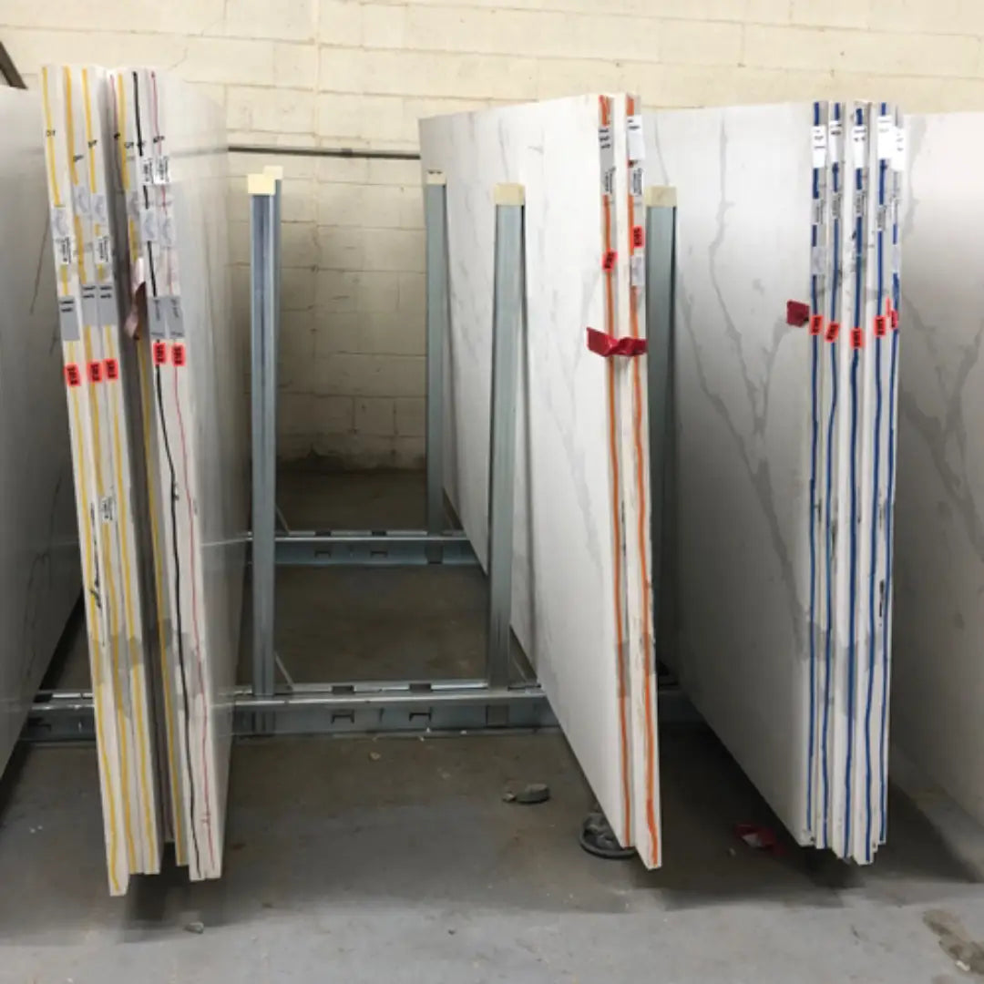 WEHA BUFFALO SLAB RACK 2-10' RAILS, 16-60" SQ POLES