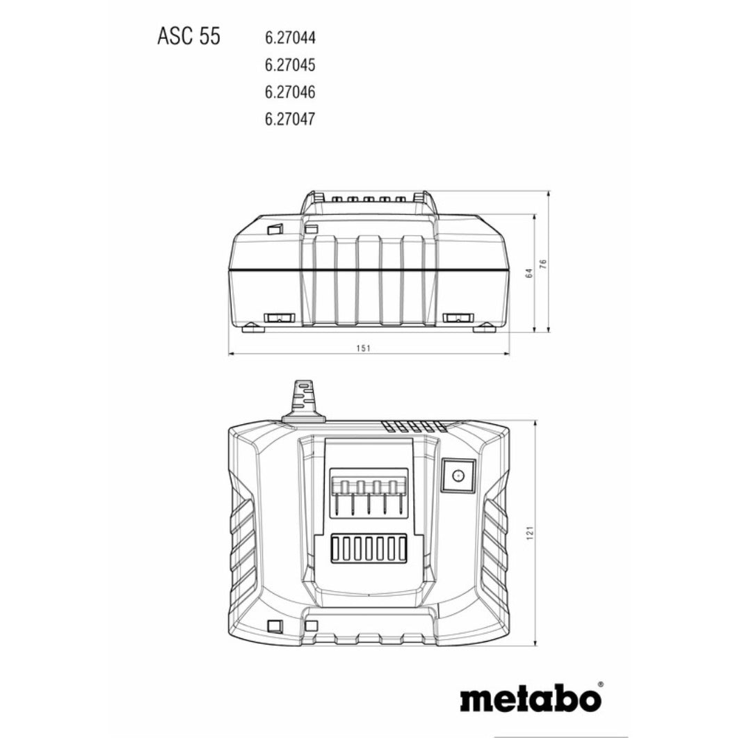 ASC 55 220V EU Charger for all 12V - 36V CAS Batteries