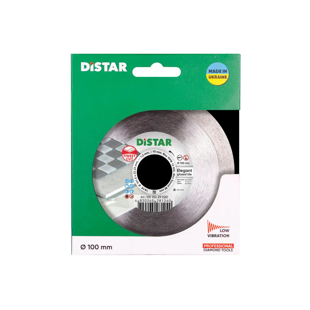 ELEGANT DIAMOND BLADE 4" – DISTAR ULTRA-CLEAN CUTTING BLADE FOR GLAZED TILE & PORCELAIN