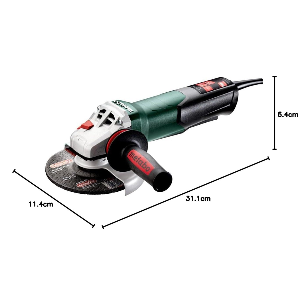 Metabo 603633420 WP 13-150 Quick 12 Amp 10,000 rpm 6 Inch Angle Grinder with Trowel Without Lock