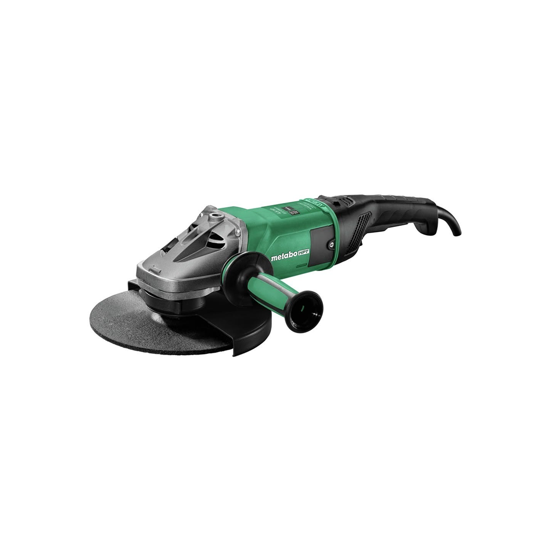 Metabo HPT W 24-230 MVT 9-Inch Angle Grinder, 6,600 RPM, 15 Amp, Lock-On Switch, 646467420