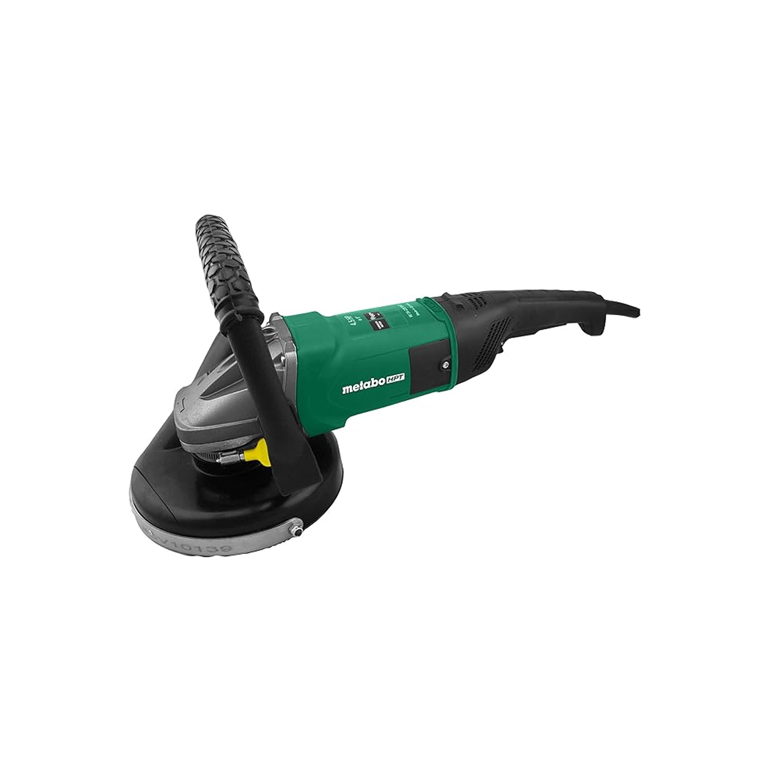 Metabo HPT W 24-230 MVT 7-Inch Surface Prep Kit, 6,600 RPM, 15.0 Amp, Convertible Dust Collection Shroud, Loop Handle, Lock-On Switch, US646467800