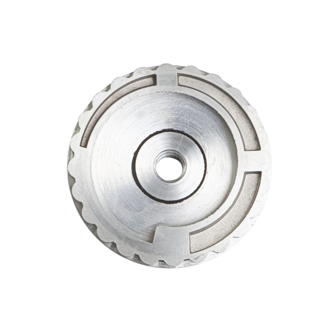 4" STONE ALUMINUM SNAIL LOCK BACKER