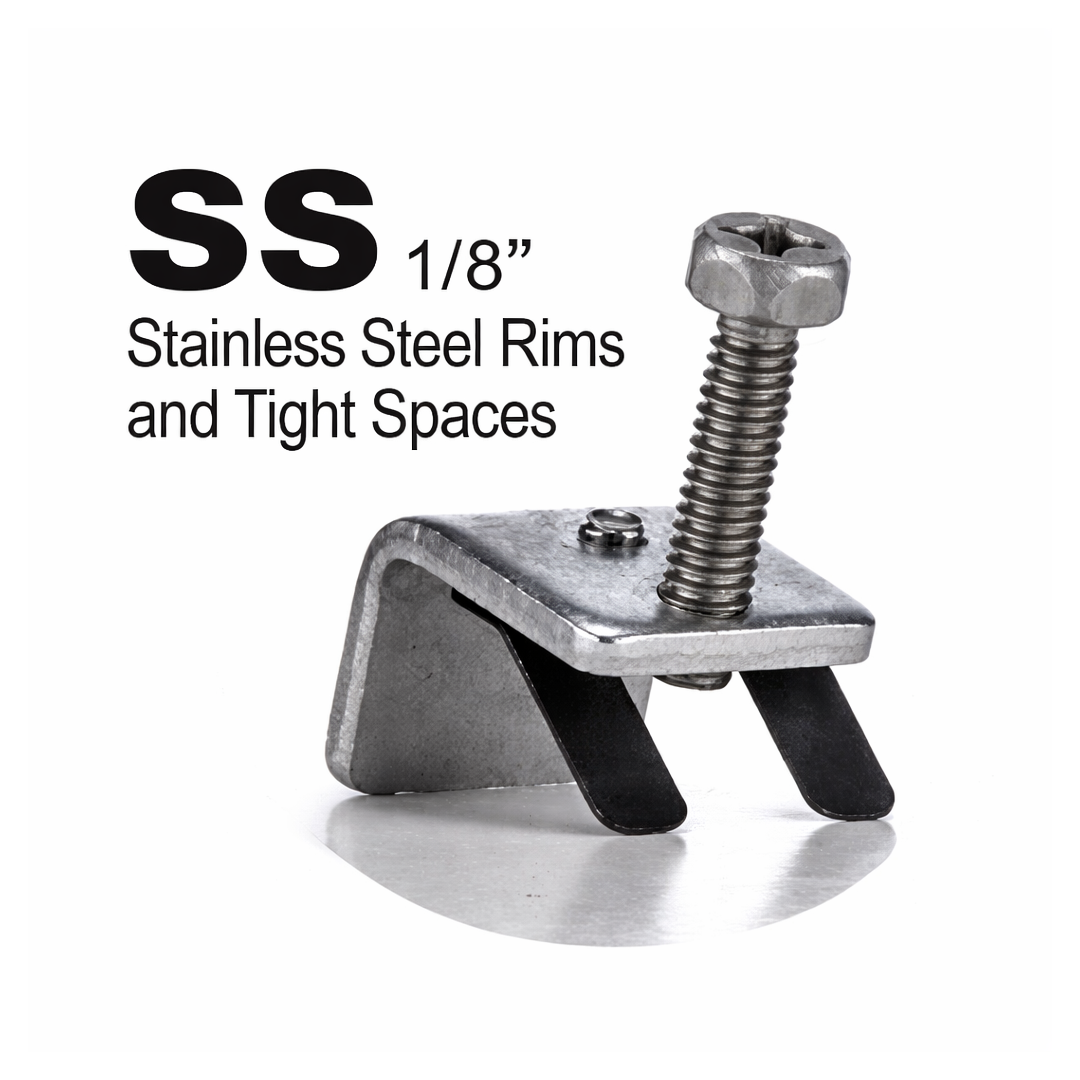 GO CLIPS ZKGO-SS 1/8" STAINLESS STEEL RIMS 11GS