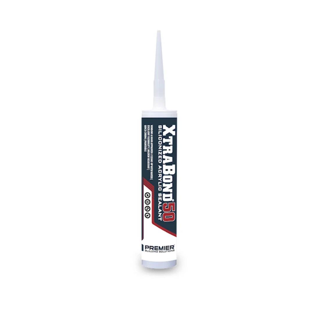 XB50 WHITE SILICONIZED CAULK