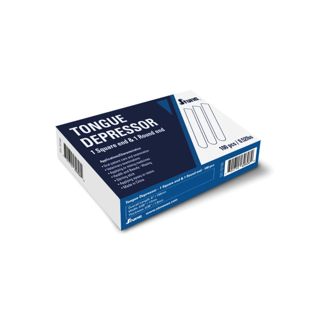 STONE SIS-TD500 BOX TONGUE STIR DEPRESSORS SQUARE END