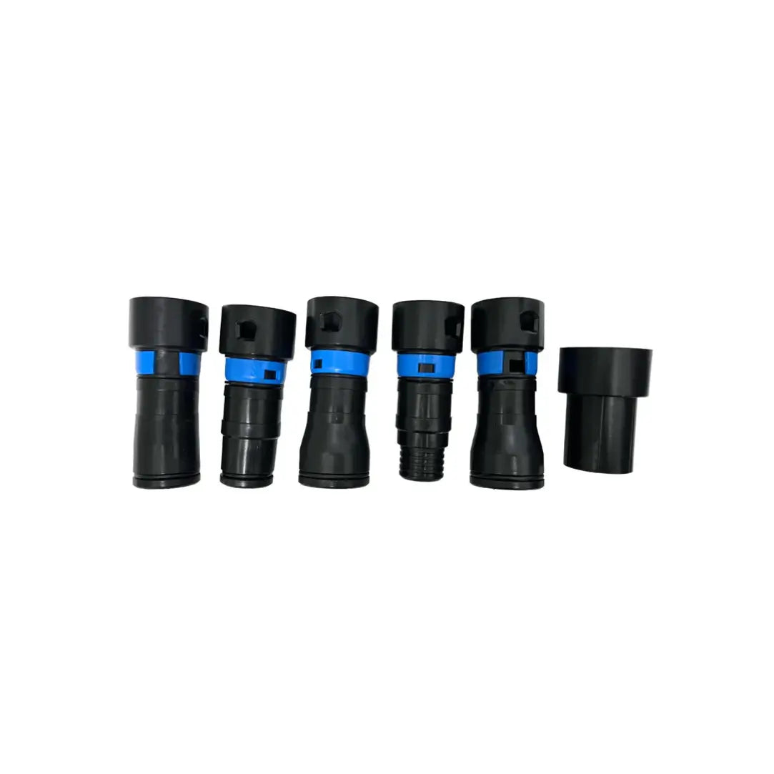 MECHANIC 1 1/4" X 17 FT SHOP VAC HOSE ADAPTER KIT WITH QUICK CLICK POWER TOOL CONNECTION