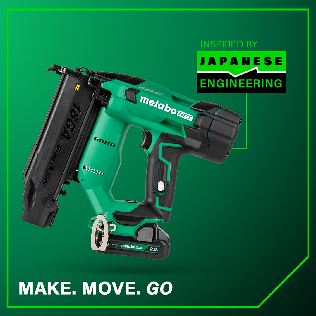 18V MultiVolt™ Brushless 18-Gauge Compact Brad Nailer (1x2.0Ah)