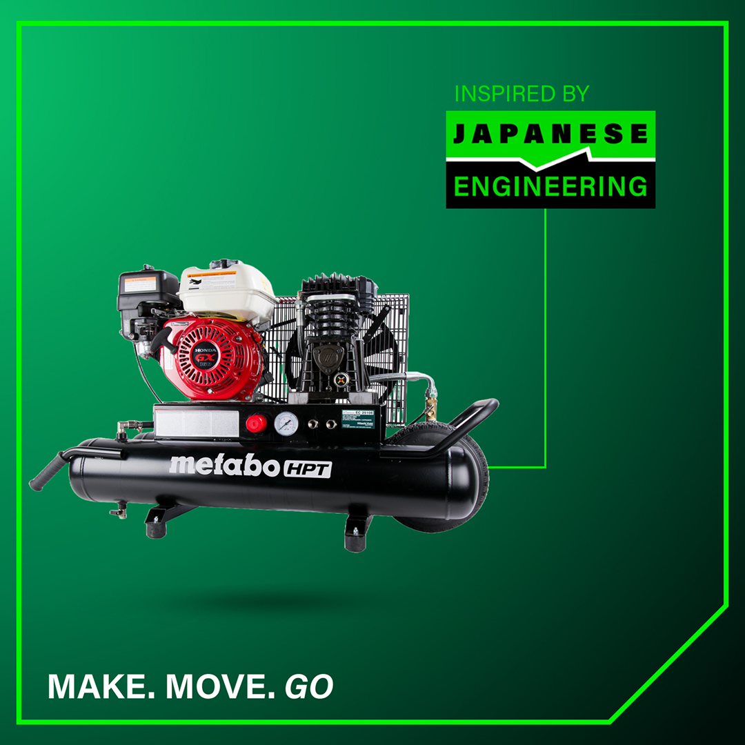 8 Gallon Gas Powered Wheeled Air Compressor