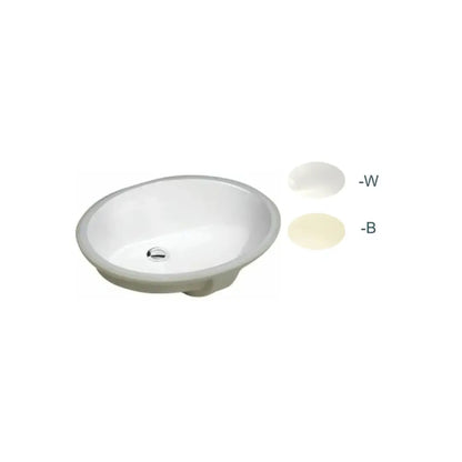 1714 | Oval Undermount Porcelain Bathroom Sink