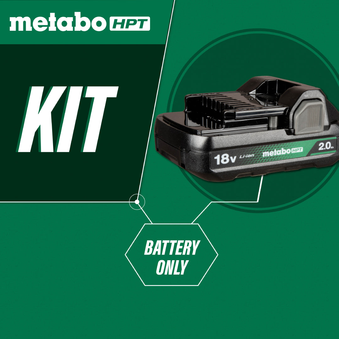 18V 2.0Ah Lithium Ion Battery with Fuel Gauge - Metabo HPT 382311M