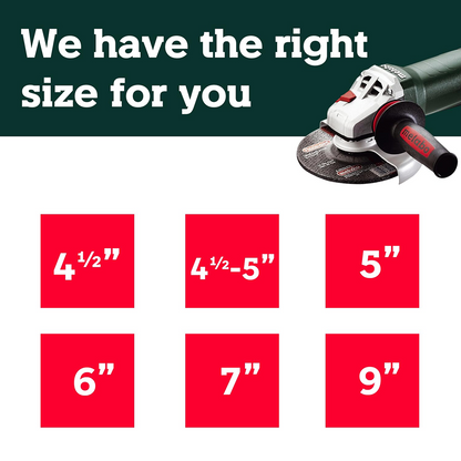 Metabo 603633420 WP 13-150 Quick 12 Amp 10,000 rpm 6 Inch Angle Grinder with Trowel Without Lock