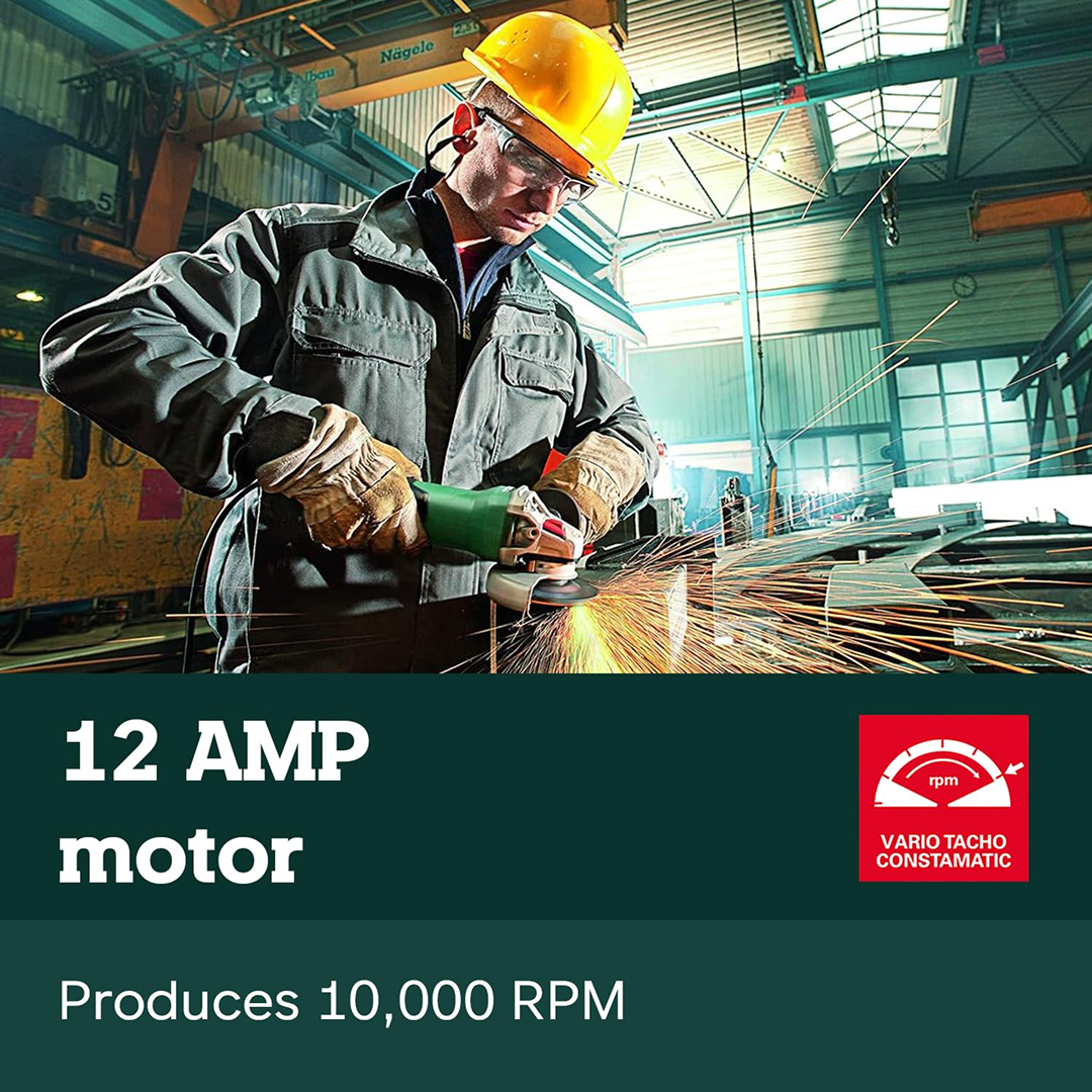 Metabo 603633420 WP 13-150 Quick 12 Amp 10,000 rpm 6 Inch Angle Grinder with Trowel Without Lock