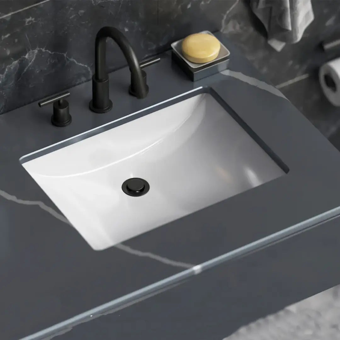 855764 / L-1813WS - PORCELAIN SQUARE SINKS UNDERMOUNT
