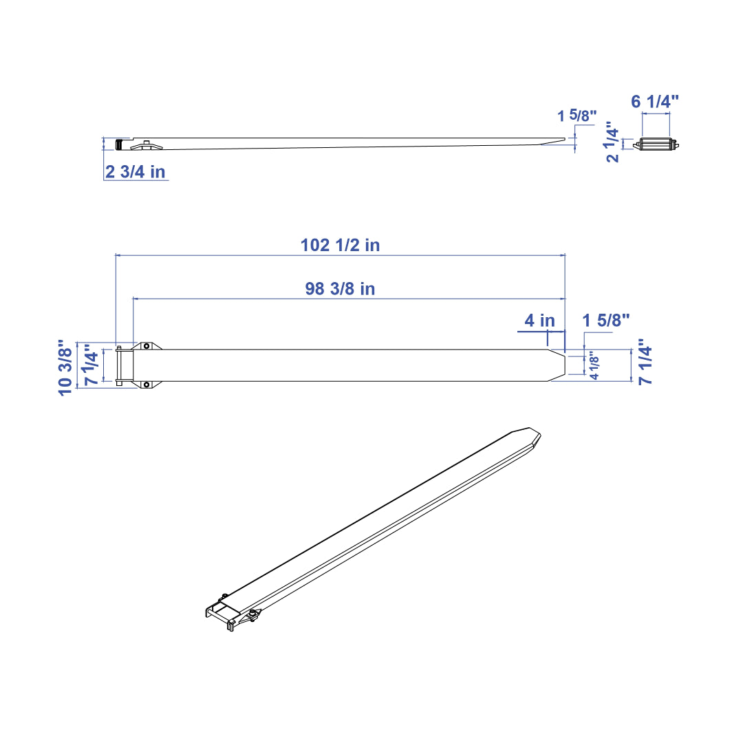Aardwolf Heavy Duty Fork Extensions AFE-2500