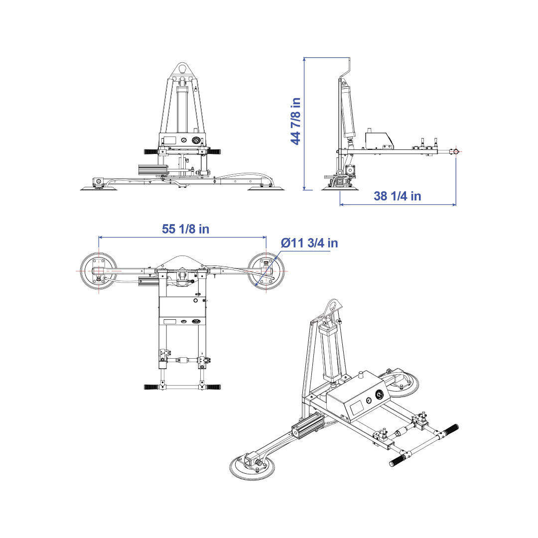 AVGLP Rotate Vacuum Glass Lifters