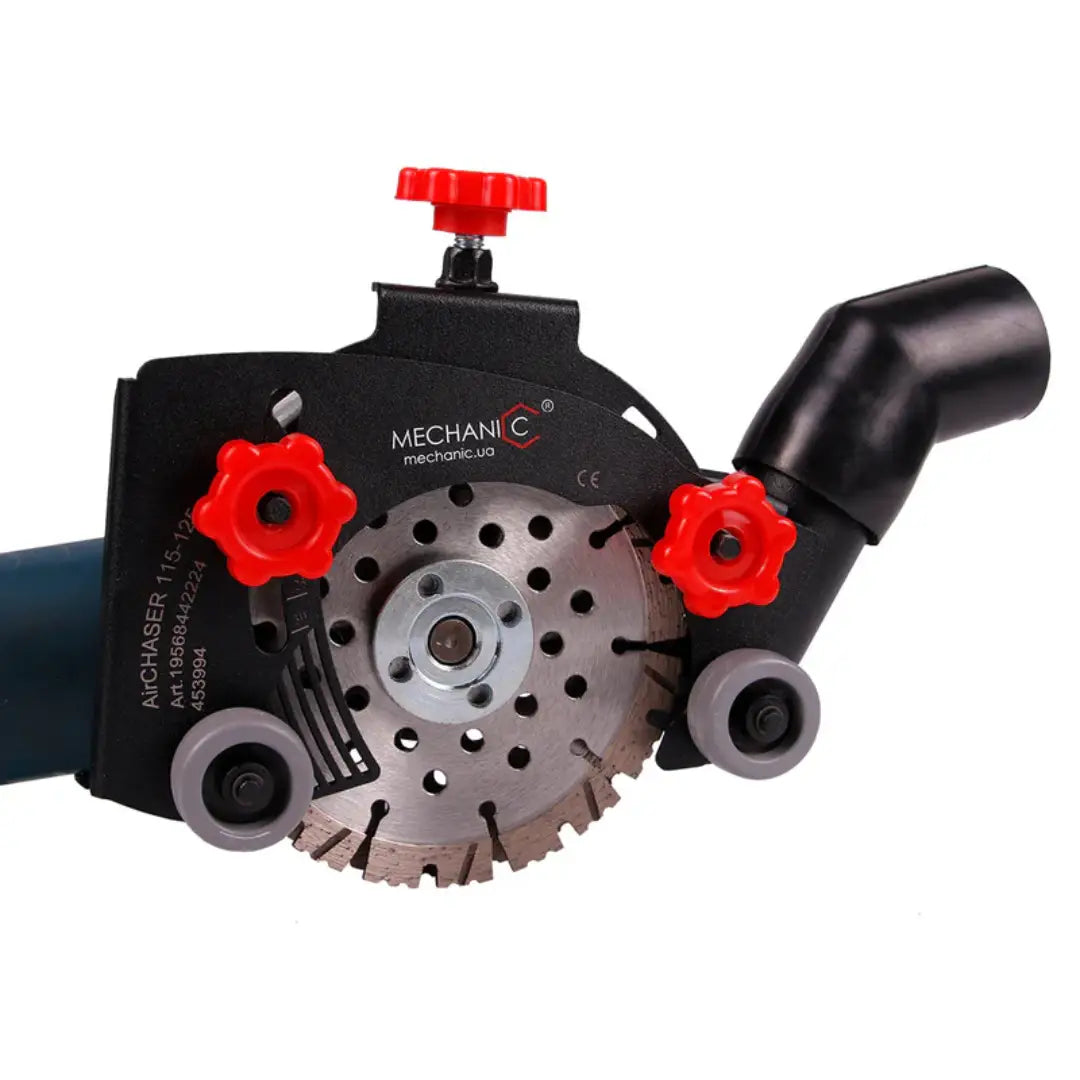 AIRCHASER ANGLE GRINDER DUST-FREE CUTTING ATTACHMENT WITH ADJUSTABLE DEPTH MECHANIC
