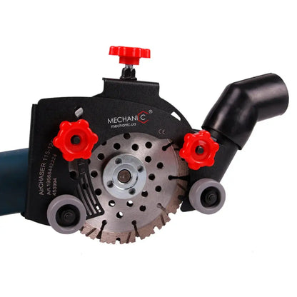AIRCHASER ANGLE GRINDER DUST-FREE CUTTING ATTACHMENT WITH ADJUSTABLE DEPTH MECHANIC