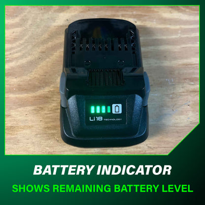 18V 4.0Ah Battery with fuel indicator