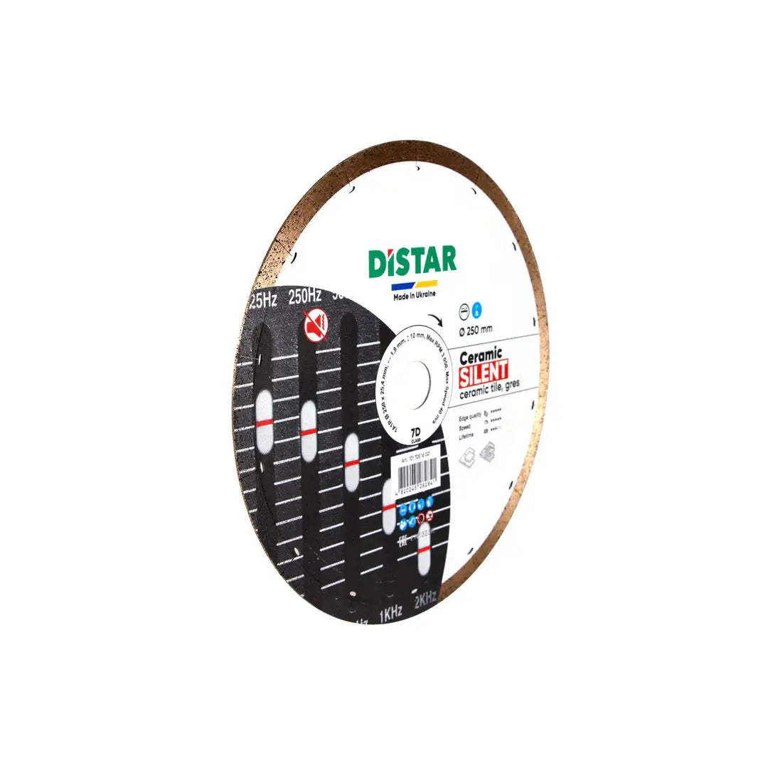 DISTAR CERAMIC SILENT 8"–10" DIAMOND BLADE – LOW-NOISE CUTTING FOR PORCELAIN GRES
