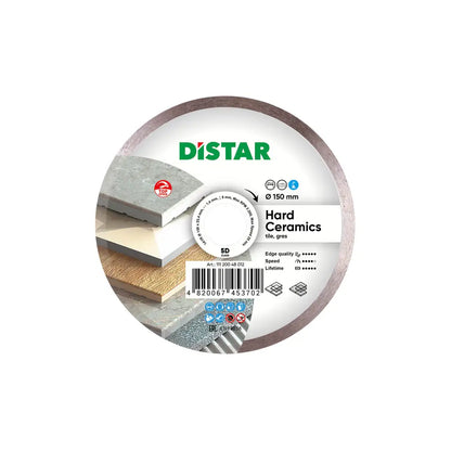 DISTAR HARD CERAMICS DIAMOND BLADE 4.5"–16" – CLEAN TILE & PORCELAIN CUTS