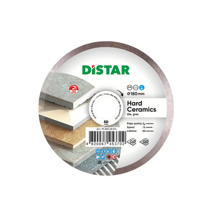 DISTAR HARD CERAMICS DIAMOND BLADE 4.5"–16" – CLEAN TILE & PORCELAIN CUTS