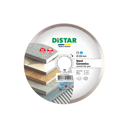 DISTAR HARD CERAMICS DIAMOND BLADE 4.5"–16" – CLEAN TILE & PORCELAIN CUTS