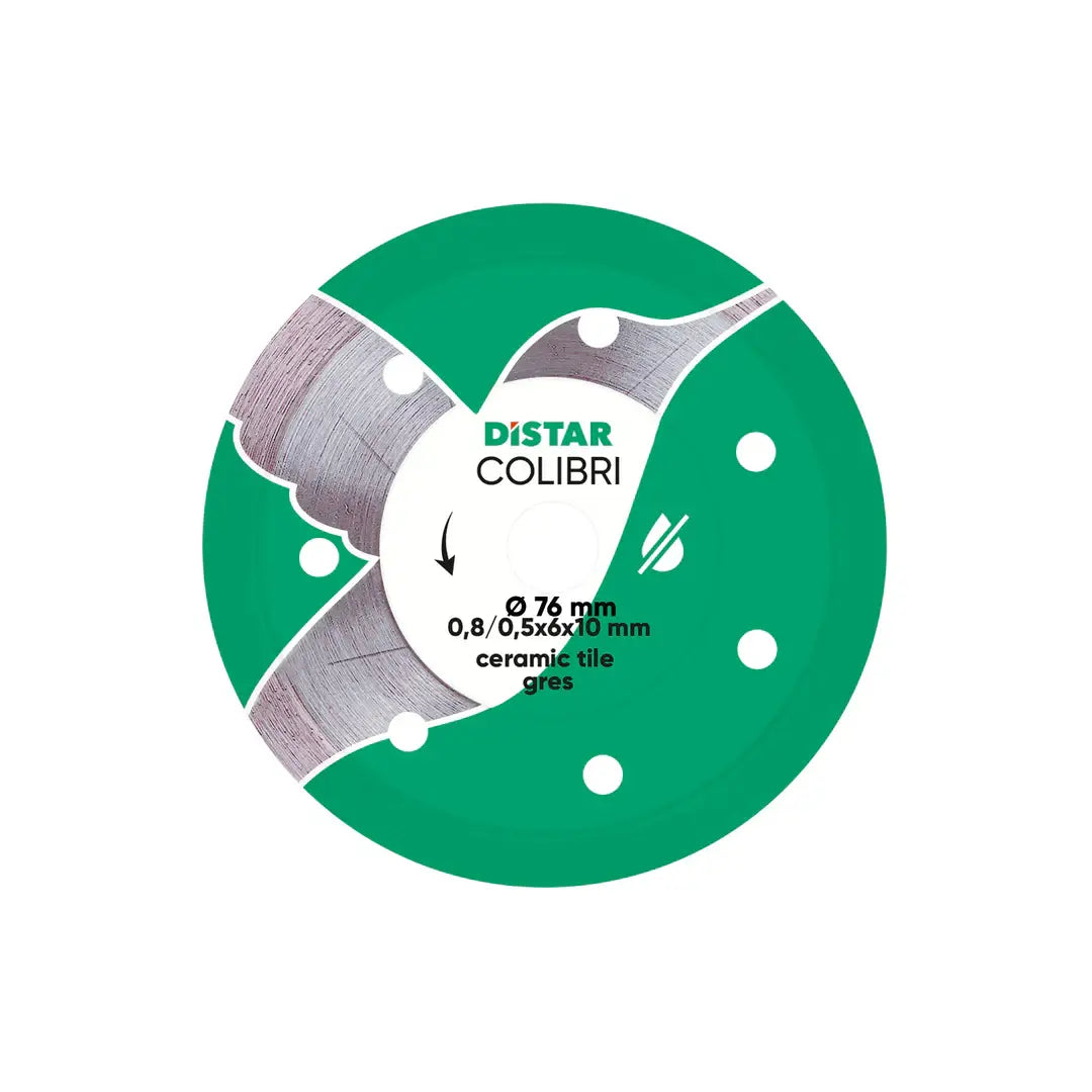 COLIBRI 3" DIAMOND BLADE – DISTAR PRECISION CUTTING FOR CERAMIC & PORCELAIN GRES
