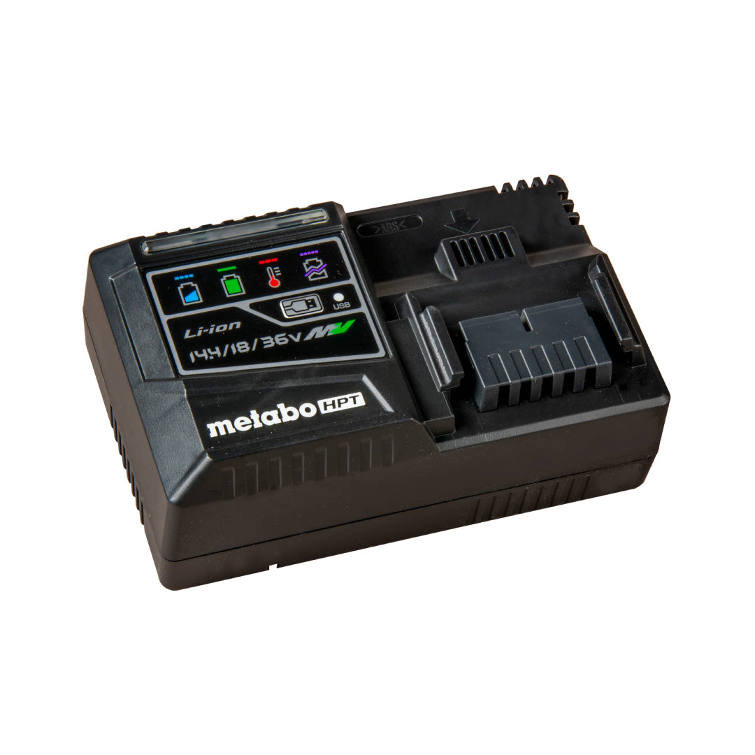 18V/36V Lithium Ion Rapid Charger w/ USB Port, 8 Amp