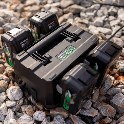 4 Port 18V/36V Lithium Ion Battery Charger w/ 2 USB Ports