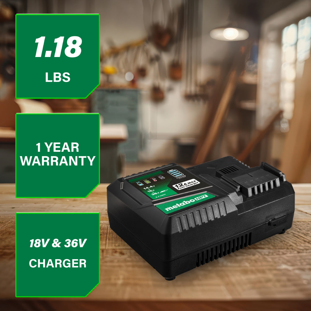 Quick Charger for MV Tabless Batteries (12Amp Charger for MV/18V Batteries)