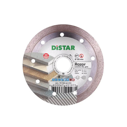 DISTAR RAZOR 5" DIAMOND BLADE FOR CERAMIC & PORCELAIN – SMOOTH, CHIP-FREE CUTTING