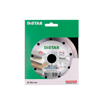 DISTAR RAZOR 5" DIAMOND BLADE FOR CERAMIC & PORCELAIN – SMOOTH, CHIP-FREE CUTTING