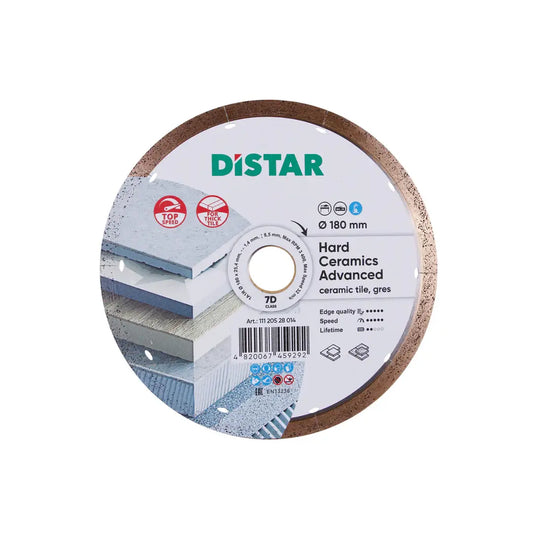 DISTAR HARD CERAMICS ADVANCED DIAMOND BLADE 7"–14" – THICK PORCELAIN & DEKTON CUTS