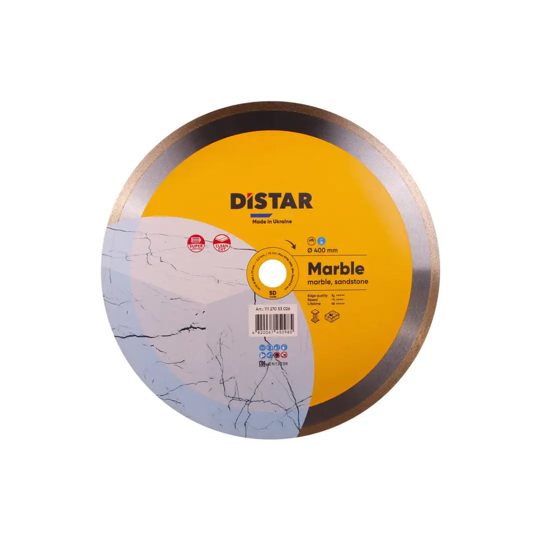 DISTAR MARBLE DIAMOND BLADE – SMOOTH WET CUTTING FOR MARBLE & GRANITE