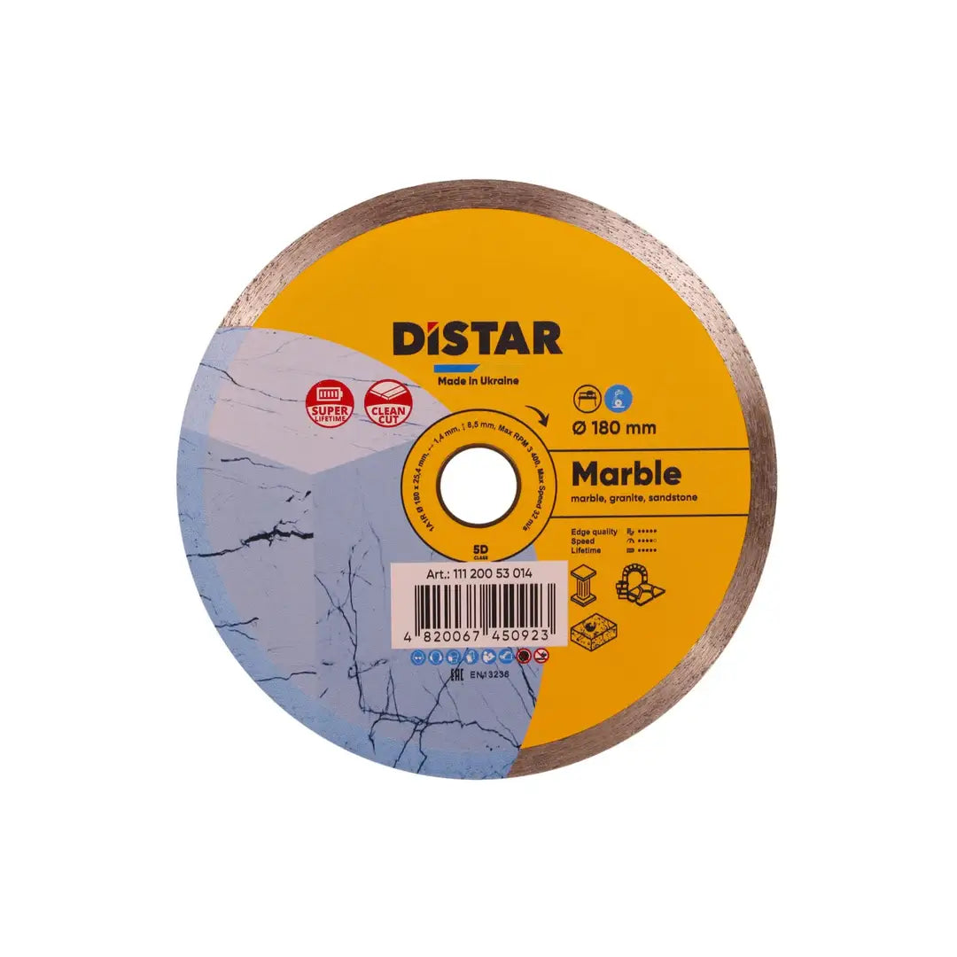 DISTAR MARBLE DIAMOND BLADE – SMOOTH WET CUTTING FOR MARBLE & GRANITE