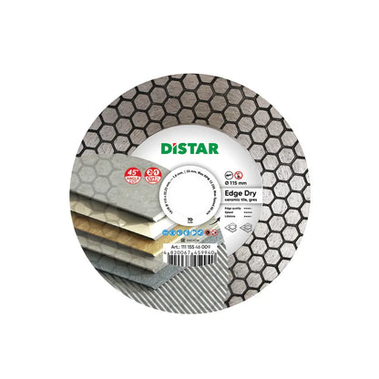 EDGE DRY DIAMOND BLADE 4.5"–5" – DISTAR 45° DRY TILE CUTTING BLADE FOR CERAMIC & PORCELAIN