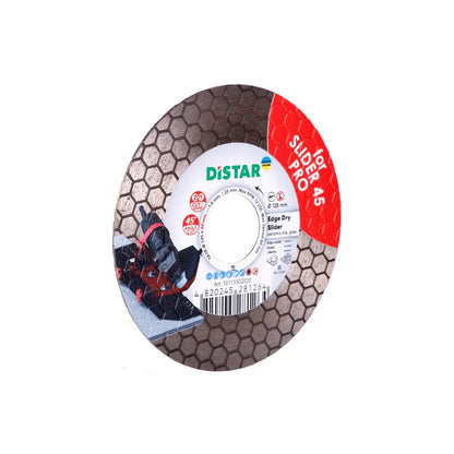 DISTAR EDGE DRY SLIDER DIAMOND BLADE 5" – 45° DRY CUTTING BLADE FOR CERAMIC & PORCELAIN