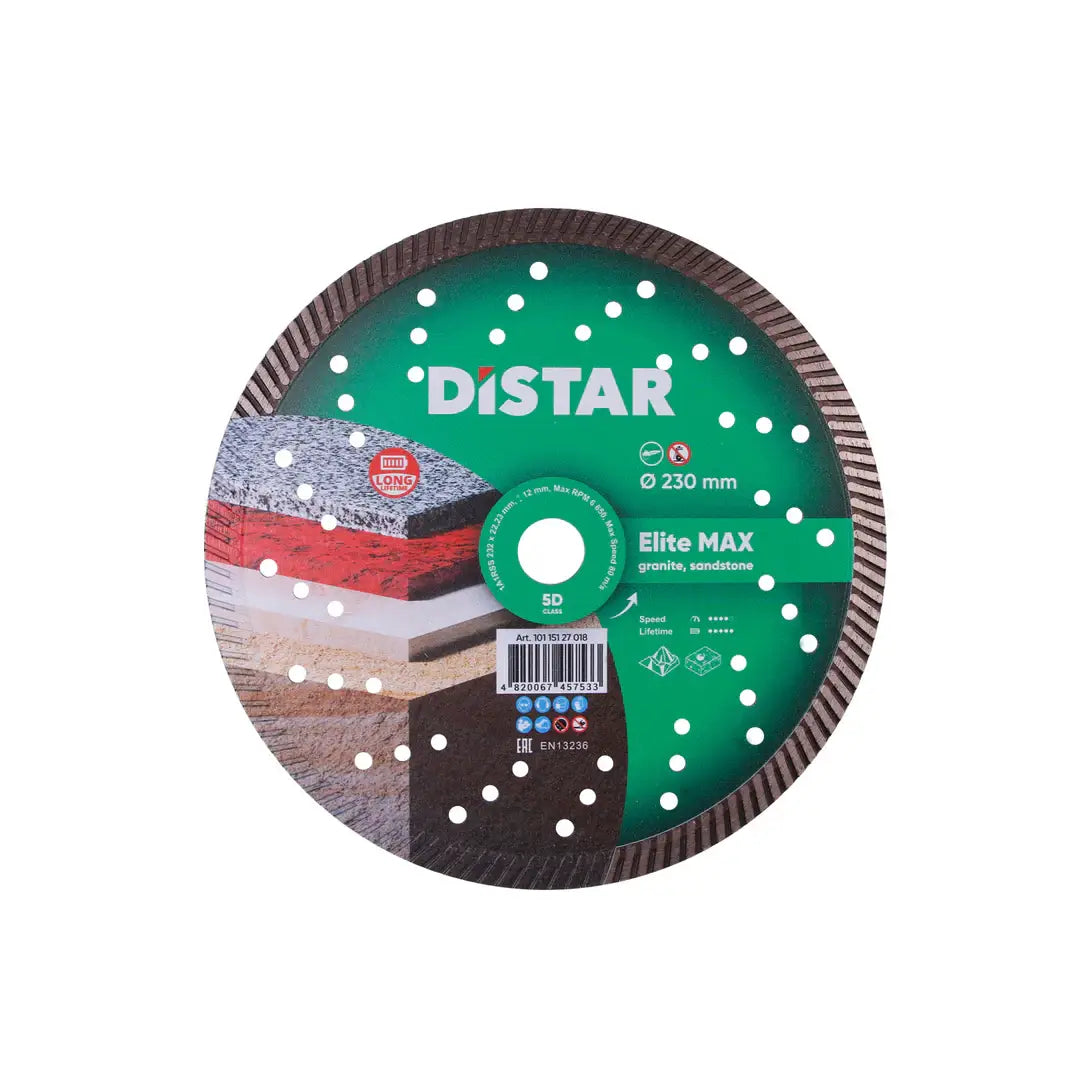 ELITE MAX TURBO DIAMOND BLADE 9" – DISTAR HIGH-SPEED GRANITE CUTTING DISC