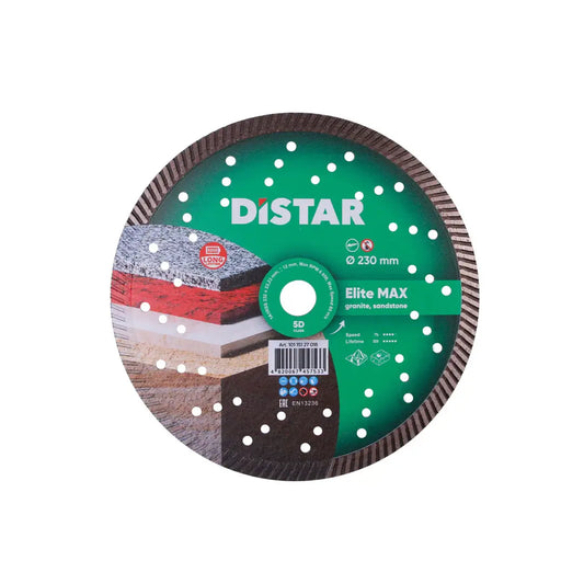 ELITE MAX TURBO DIAMOND BLADE 9" – DISTAR HIGH-SPEED GRANITE CUTTING DISC