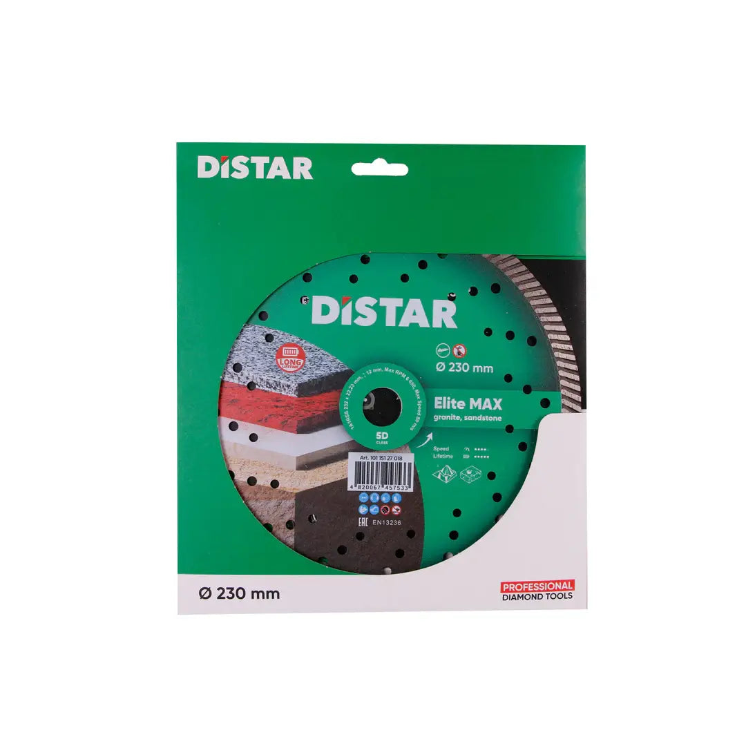 ELITE MAX TURBO DIAMOND BLADE 9" – DISTAR HIGH-SPEED GRANITE CUTTING DISC
