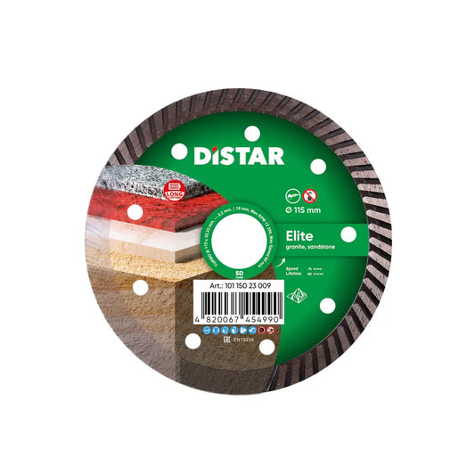 DISTAR ELITE TURBO DIAMOND BLADE 4.5"–7" FOR COLORED GRANITE – FAST, LONG-LASTING CUTS
