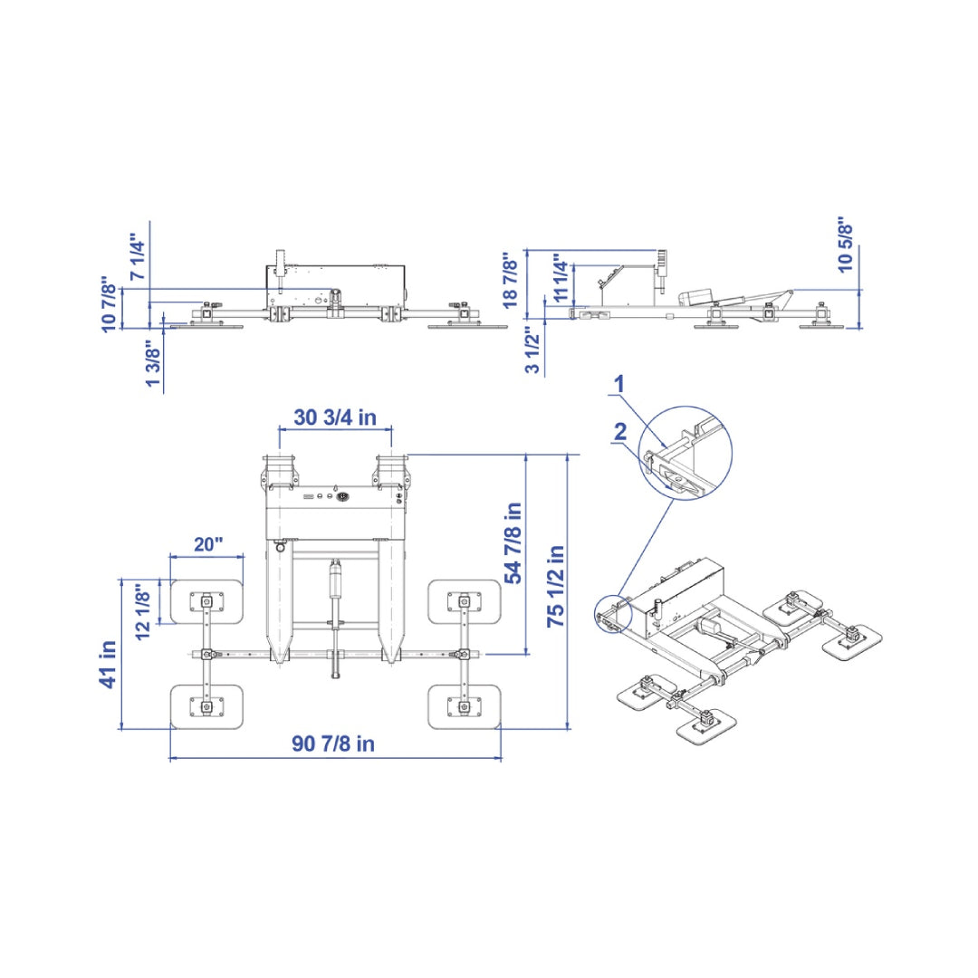 Fork Mounted Vacuum Lifting Attachment