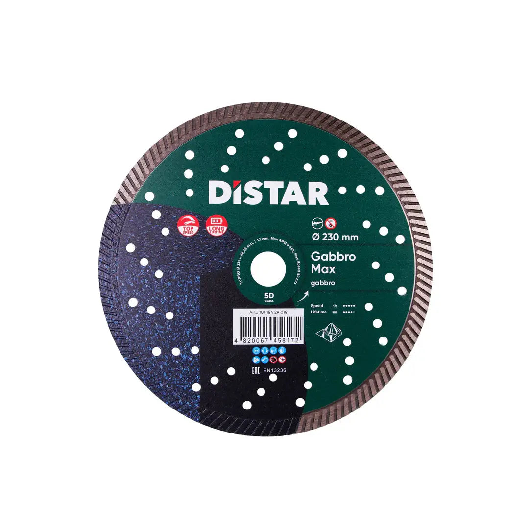 DISTAR GABBRO MAX TURBO 9" DIAMOND BLADE – HIGH-PERFORMANCE CUTTING FOR BLACK GRANITE & STONE
