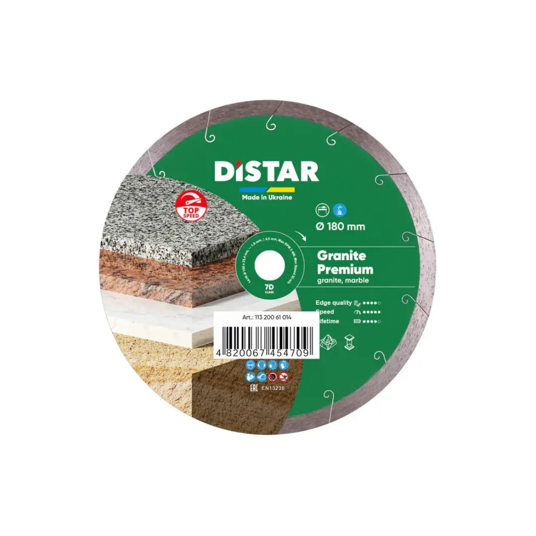 DISTAR GRANITE PREMIUM DIAMOND BLADE 5"–16" – WET CUTTING FOR GRANITE, MARBLE & STONE