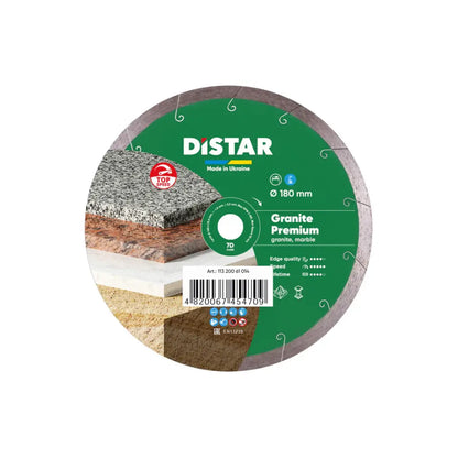 DISTAR GRANITE PREMIUM DIAMOND BLADE 5"–16" – WET CUTTING FOR GRANITE, MARBLE & STONE