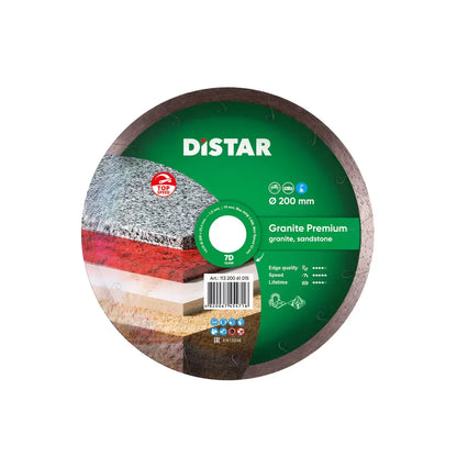 DISTAR GRANITE PREMIUM DIAMOND BLADE 5"–16" – WET CUTTING FOR GRANITE, MARBLE & STONE