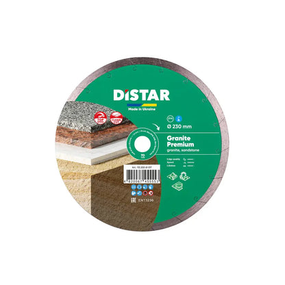 DISTAR GRANITE PREMIUM DIAMOND BLADE 5"–16" – WET CUTTING FOR GRANITE, MARBLE & STONE